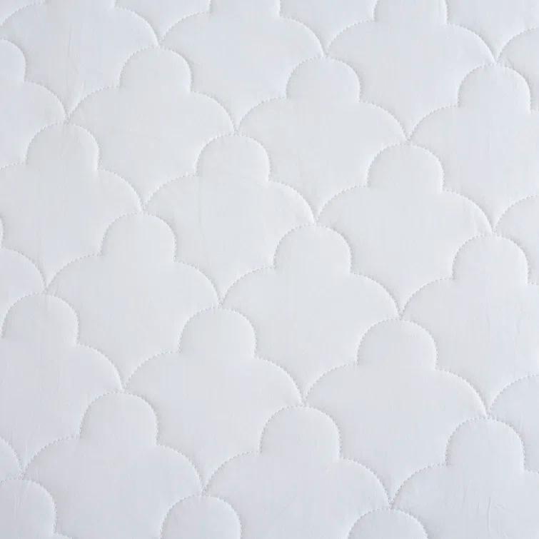 Madison Park All Natural Cotton Percale Quilted Mattress Pad