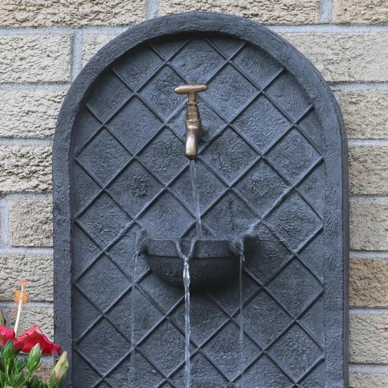 Millwood Pines Tristin Weather Resistant Wall Base Fountain