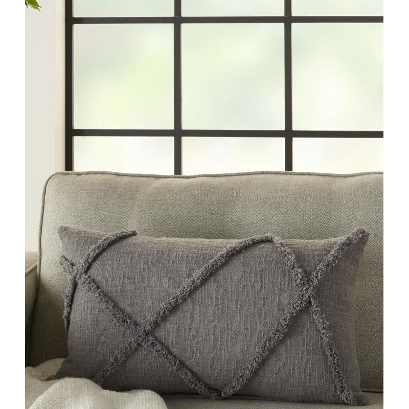 George Oliver Britney Ruffled Cotton Throw Pillow