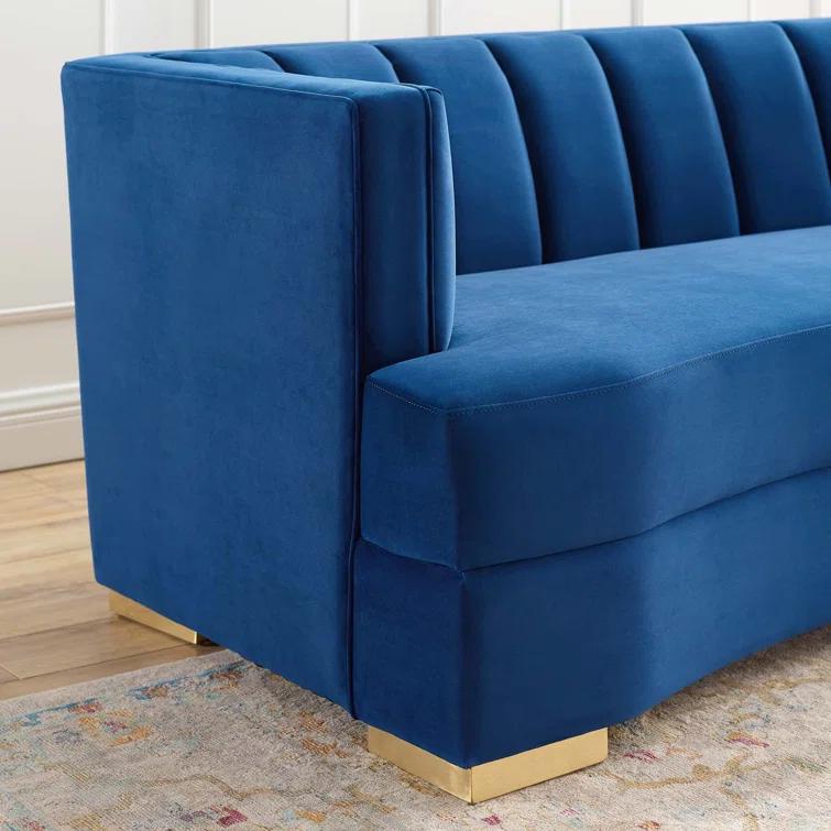 Modway Modway Encompass Channel Tufted Performance Velvet Curved Sofa