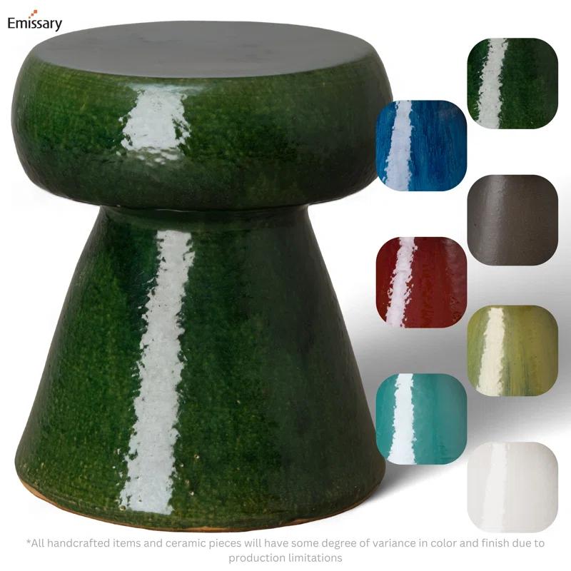 Lianette Ceramic Accent Stool