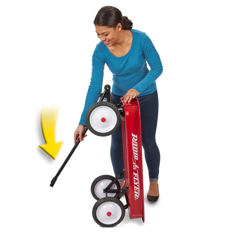 Radio Flyer Full-Size All-Terrain Steel and Wood Pull Food & Drink Server