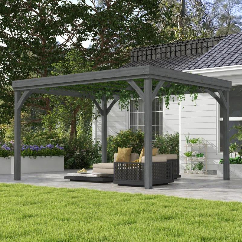 Outsunny Solid Wood Pergola