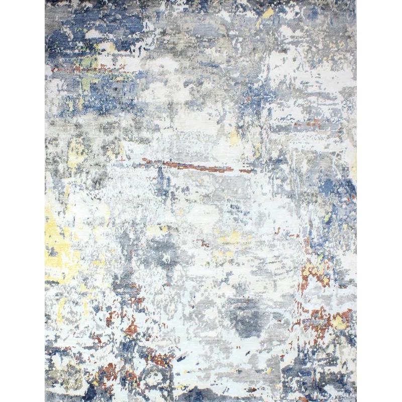 Bashian Rugs Cascade Viscose Abstract Indoor Rug