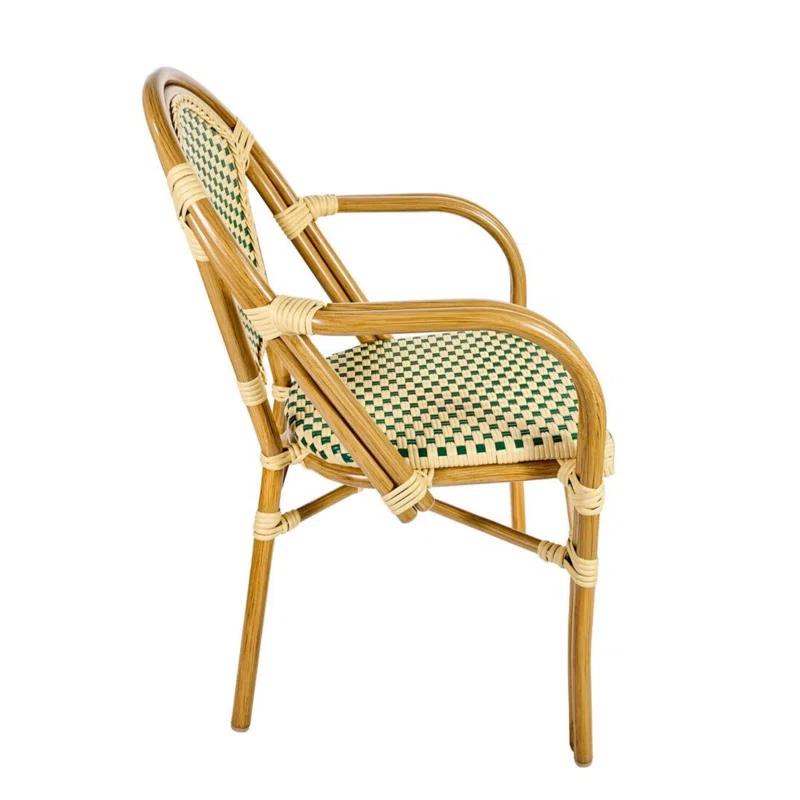 Chivari French With Arms Patio Dining Chair by Chivari (Set of 2)