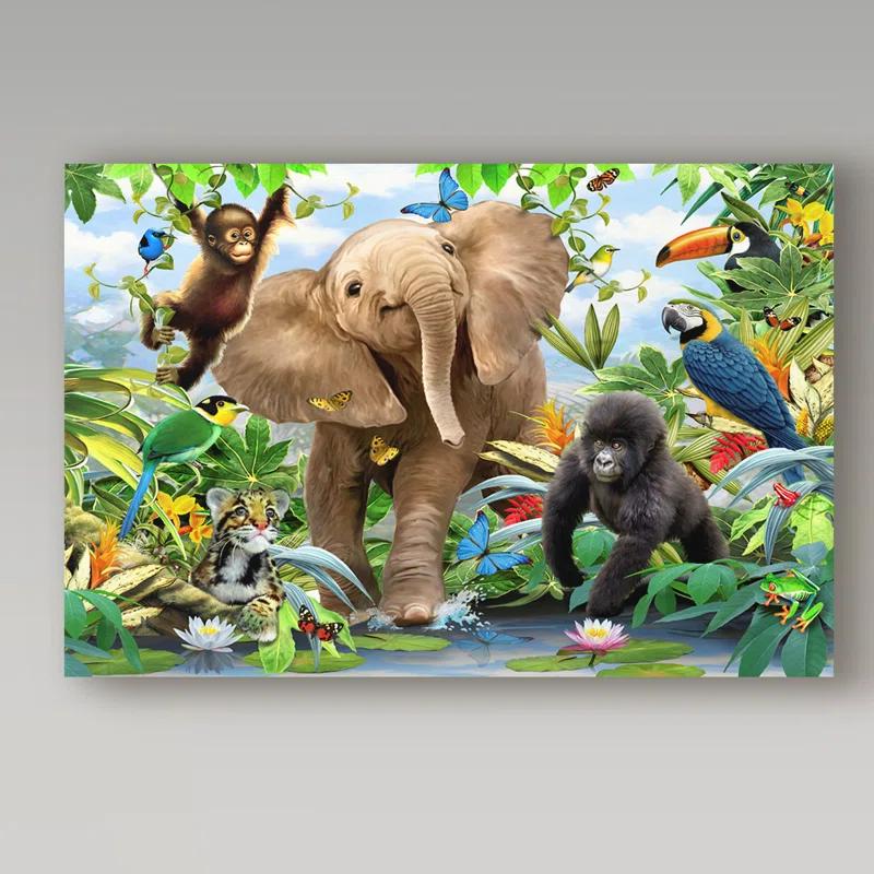 Trademark Fine Art " Baby Jungle " by Howard Robinson