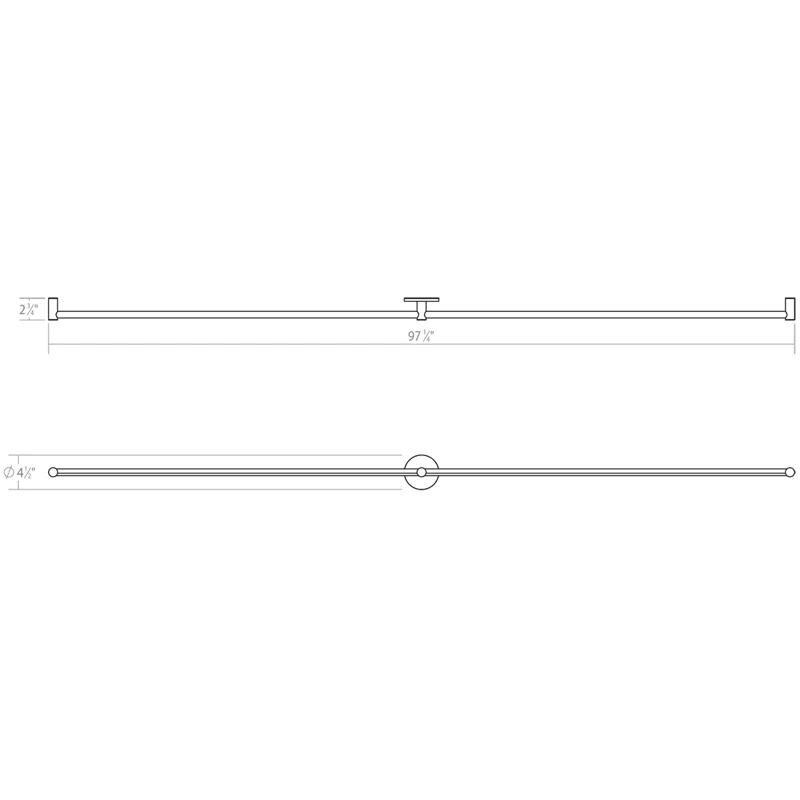 SONNEMAN Purolinear 360 2 - Light Dimmable LED Vanity Light