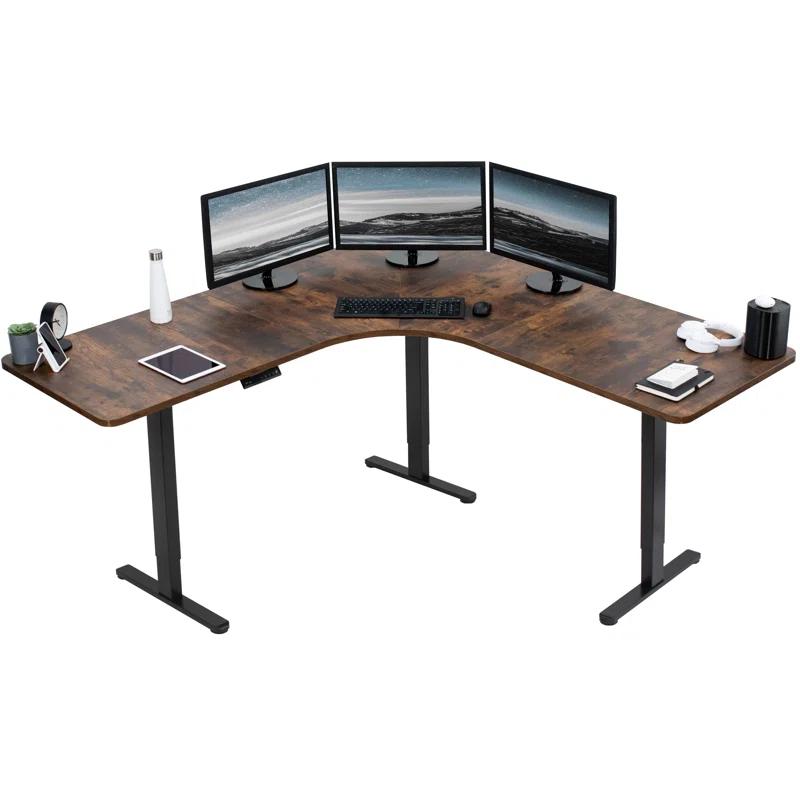 Vivo VIVO Electric 71" x 71" Curved Corner Stand Up Desk (E3CB2 Series)