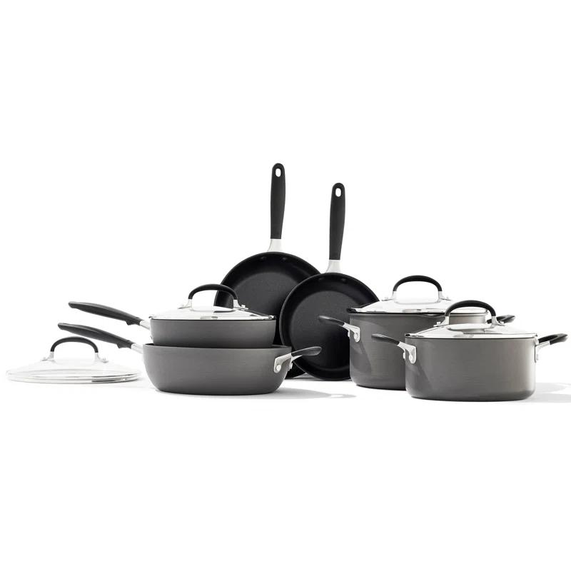 OXO OXO 10 Piece Anodized Aluminum Cookware Set