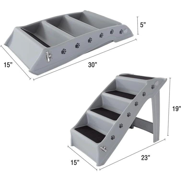 Petmaker Petmaker Pet Stairs PETMAKER 4-Step Foldable Dog Stairs