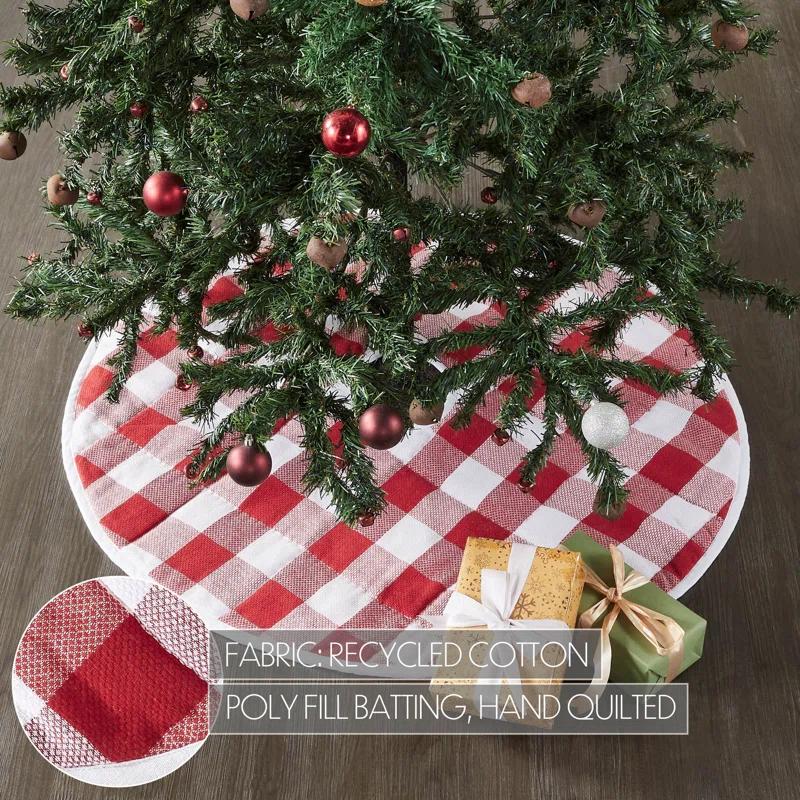 Plaid Cotton Tree Skirt