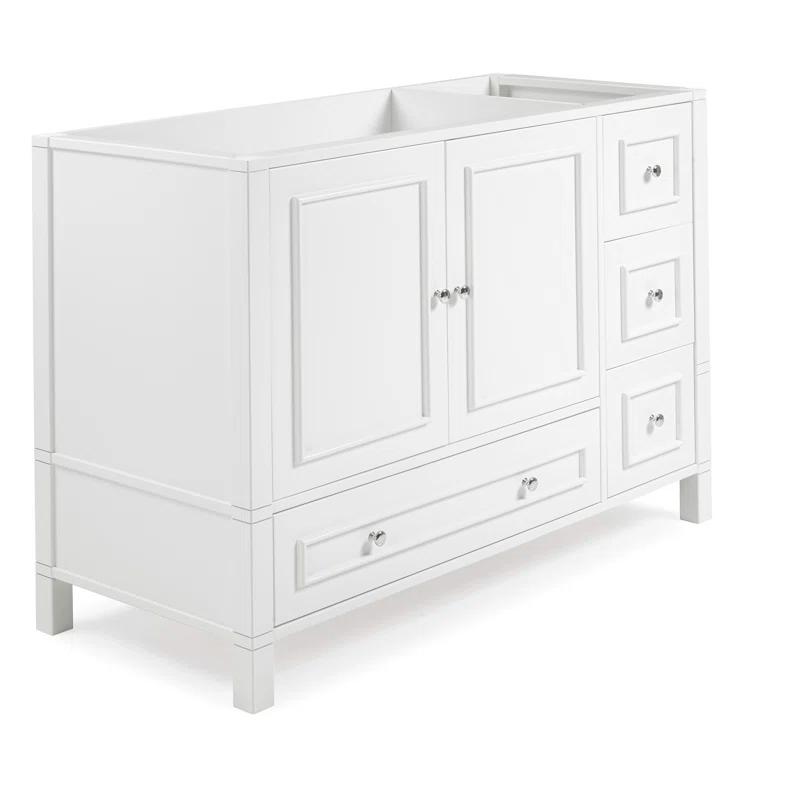 Williamsburg 48 Inch Bathroom Vanity, Freestanding Cabinet Without Sink, Large Wood Vanity with Soft-Close Doors