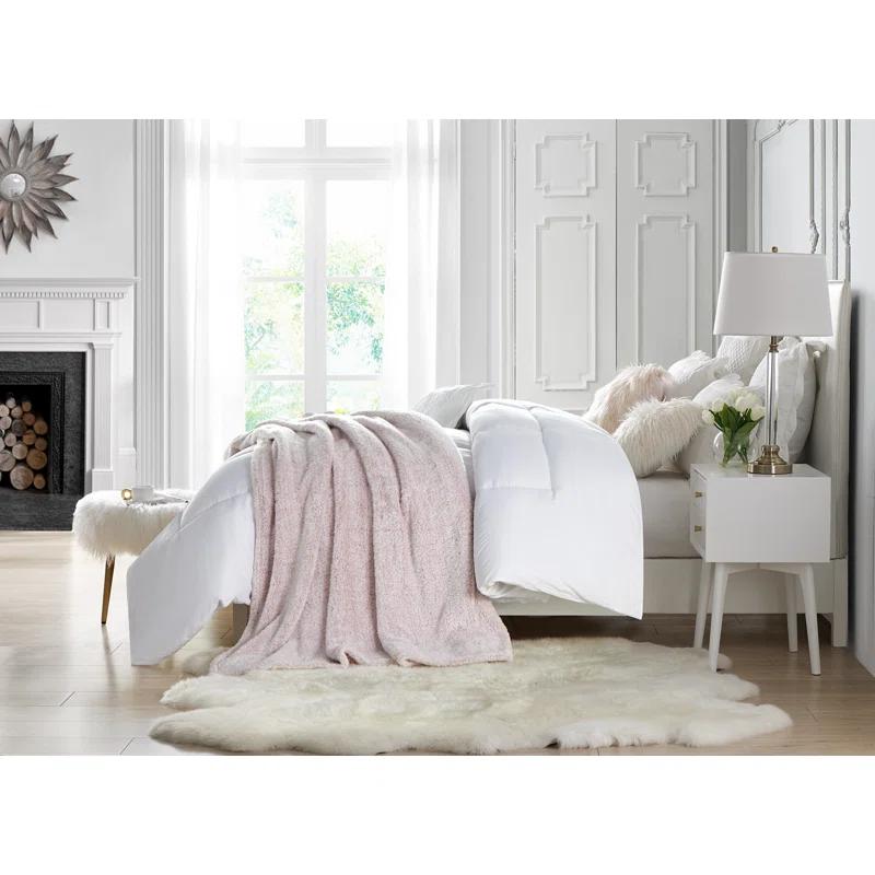 Swift Home Ultra Plush Solid and Frost Tip Throw Blanket