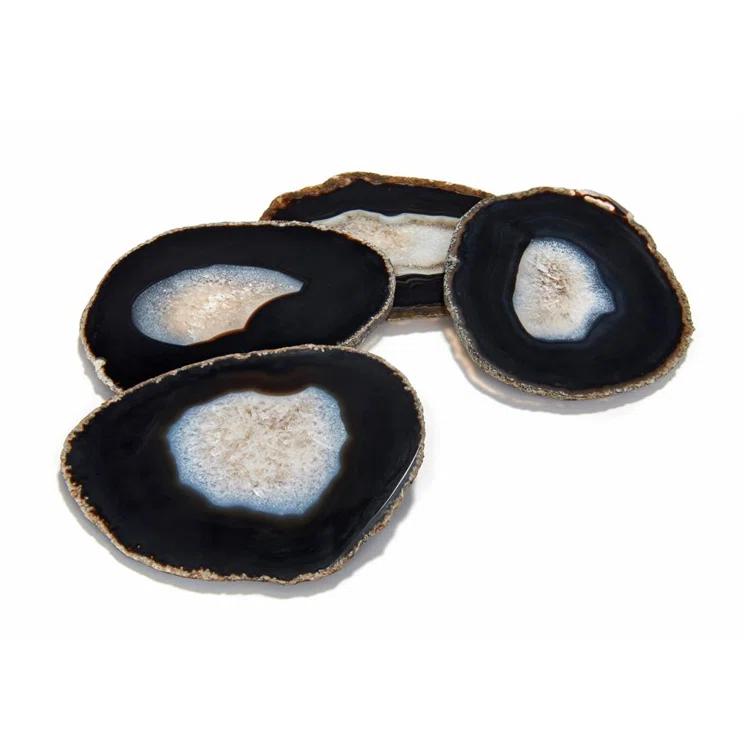 ANNA New York Gemstones Agate 4 Piece Coaster Set (Set of 4)