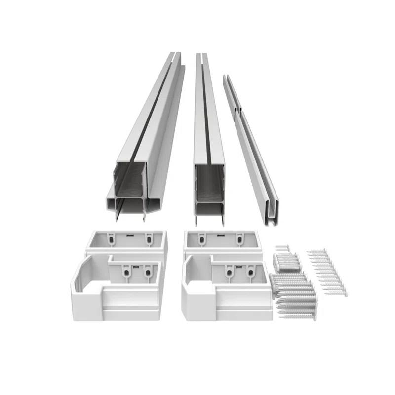 Barrette Outdoor Living 6 ft. W x 36 in. H T-Top Vinyl Rail for Decorative Screen Panel Infill