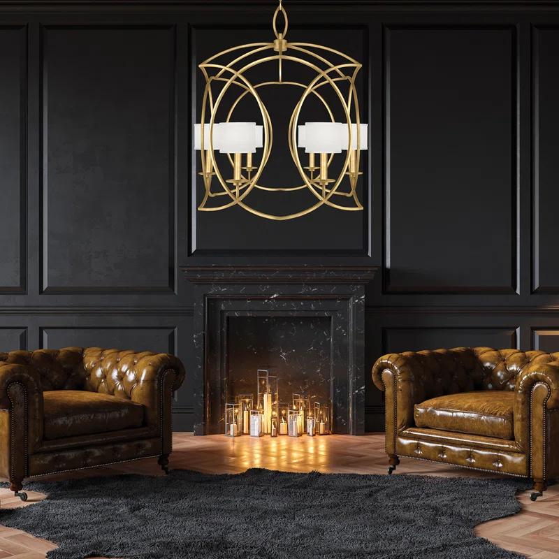 Fine Art Handcrafted Lighting Cienfuegos 6 - Light Geometric Chandelier