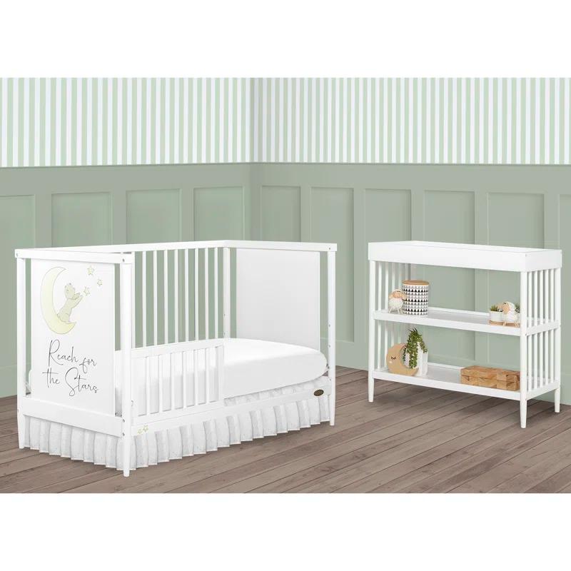 Dream On Me Moon Bear Reaching for the Stars 4-in-1 Convertible Crib