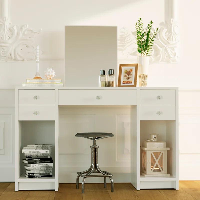 Boahaus LLC Boahaus Christina Large Modern Makeup Vanity Table