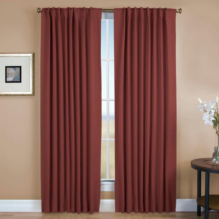 Ardelle Pure Blackout Premium Woven Yarns in a Thermal Rod Pocket w/ Backtabs Curtain Panel