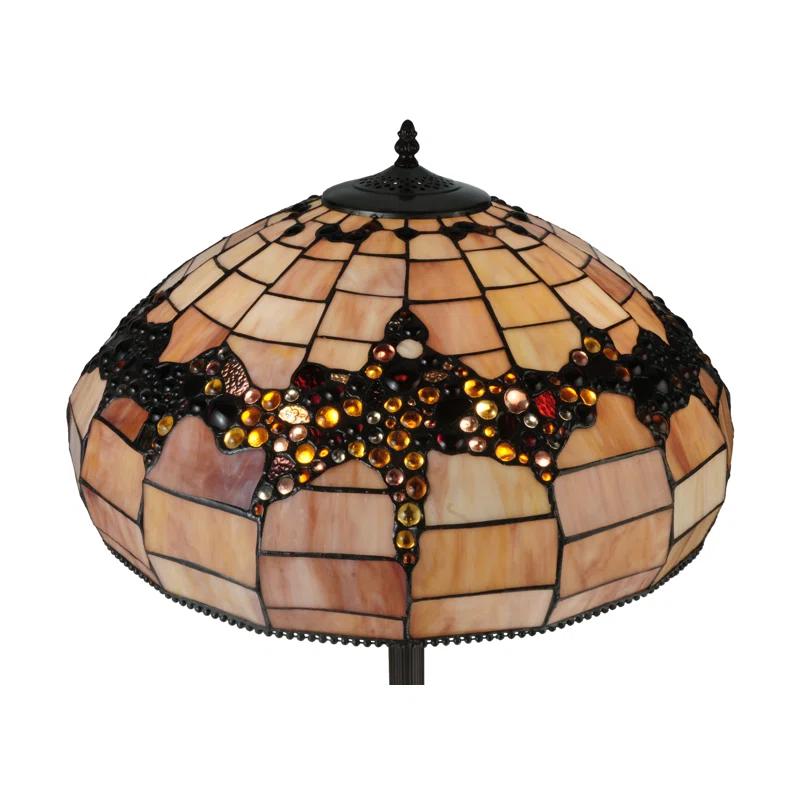 Meyda Tiffany & Stained Glass 66.5'' Mahogany Bronze Novelty Floor Lamp
