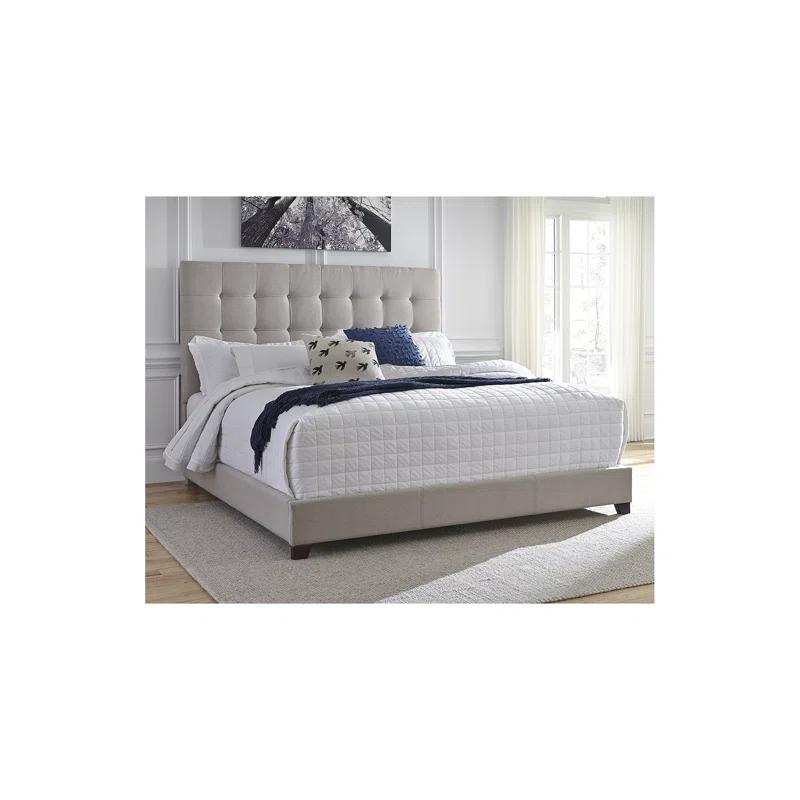 Dolante Tufted Upholstered Low Profile Standard Bed
