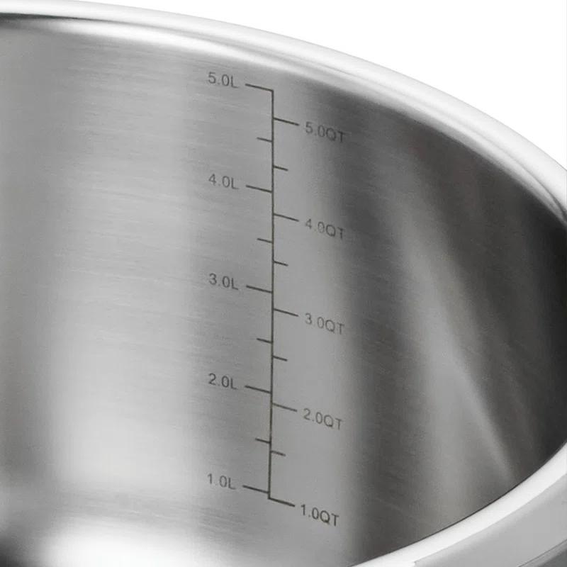 Tramontina Utsava Tri-Ply Clad Stainless Steel Tope with Lid, Patila Pot for Indian Cooking & Reviews | Wayfair