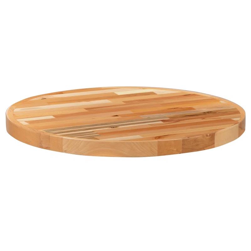 Flash Furniture Mayfair Round Butcher Block Style Table Top - Restaurant Table Top
