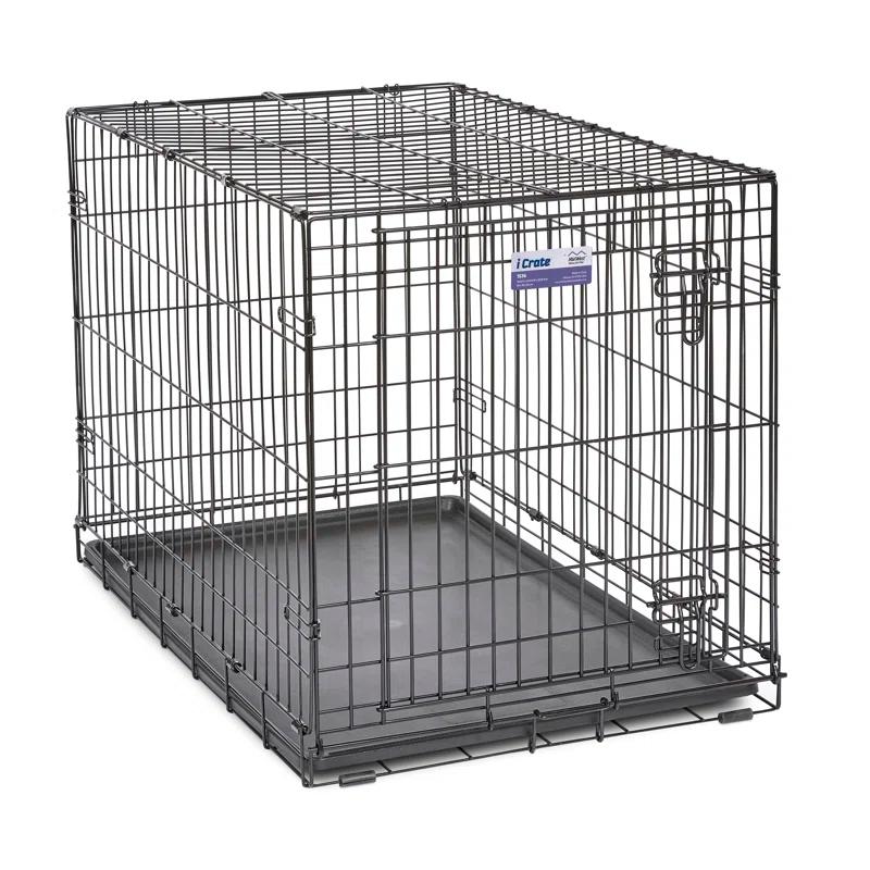 Midwest Homes For Pets MidWest Homes for Pets Newly Enhanced Single Door iCrate Dog Crate Includes Divider Panel