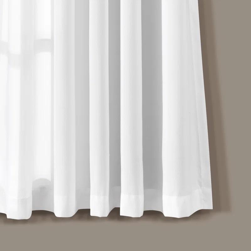 Lush Decor Avery Polyester Semi Sheer Curtain Pair (Set of 2)