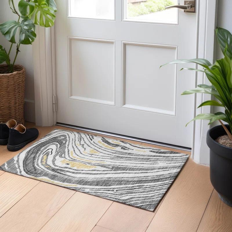 Machine Washable Indoor/Outdoor Chayden ACN1051 1'8" x 2'6" Rug