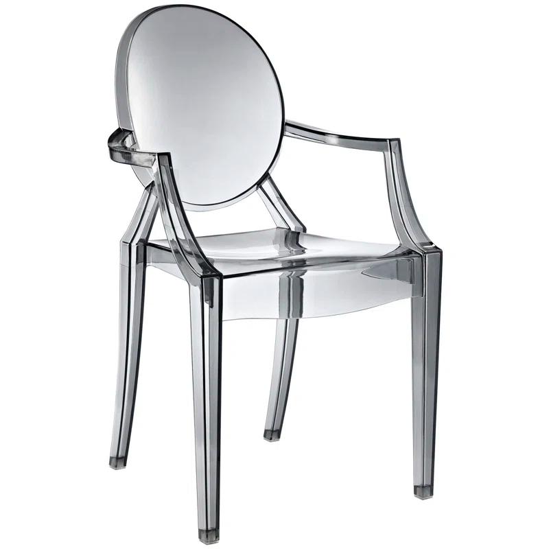 Plata Import Casper Dining Armchair in Smoke