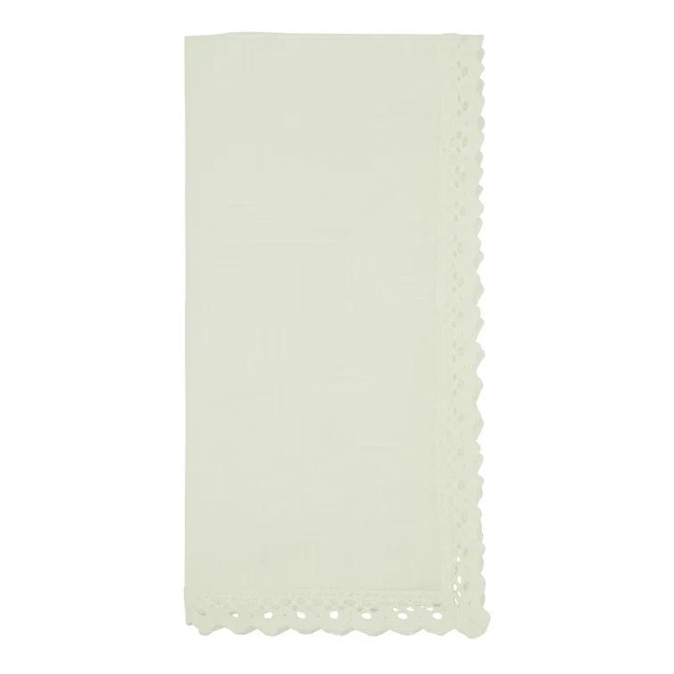 Saro Abilene Collection Polyester Square Napkin (Set of 4)