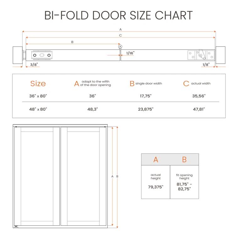 Belldinni Della Solid Manufactured Wood and Glass Prefinished Bi-Fold Door