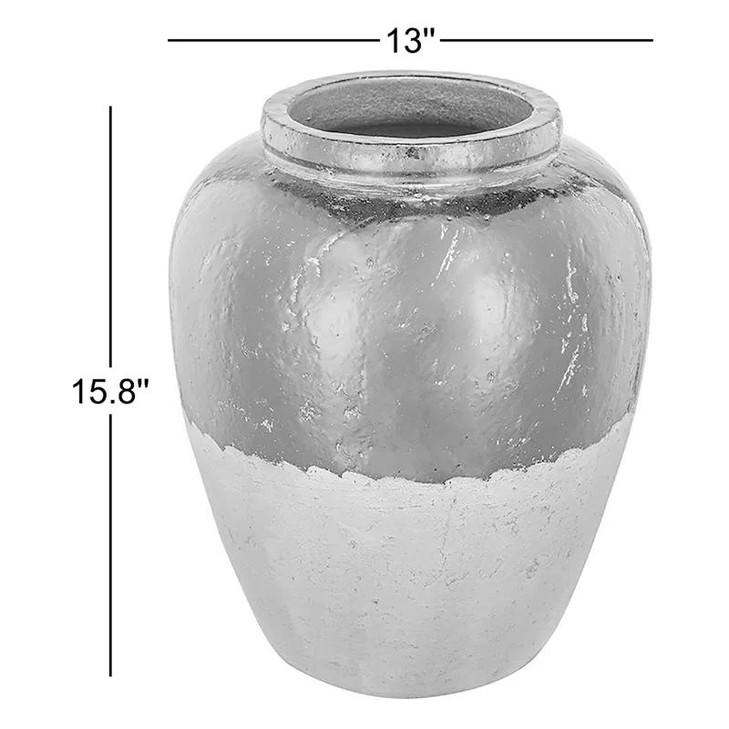 Libra 15.8'' Handmade Terracotta Table Vase