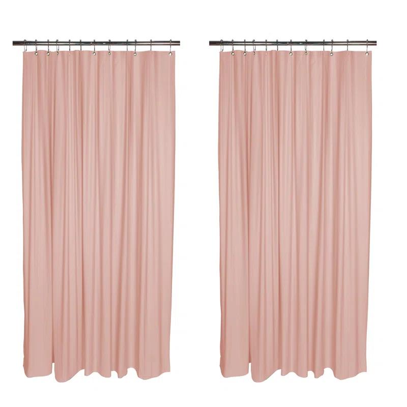 Bath Bliss Shower Liners No Pattern And Not Solid Color Liner (Set of 2)
