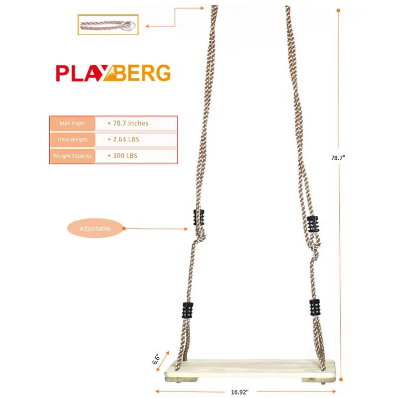 PLAYBERG PLAYBERG Wood Natural Belt Swing