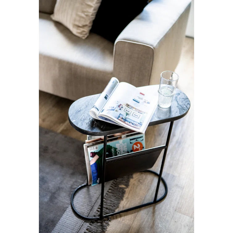 By Boo Daily Marble Top End Table