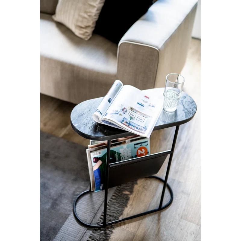 By Boo Daily Marble Top End Table