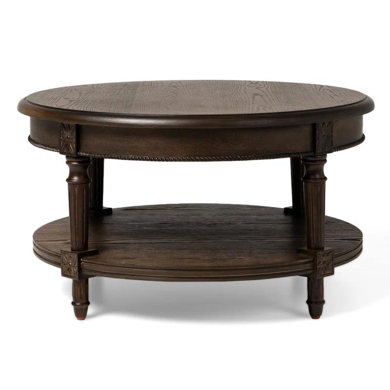 Maven Lane Pullman Round Wooden Coffee Table