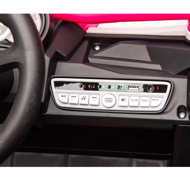 Anrli 24V 4WD Kids Electric UTV w/ Remote Control, Large Seat & 3 Speeds (Ages 3-8)