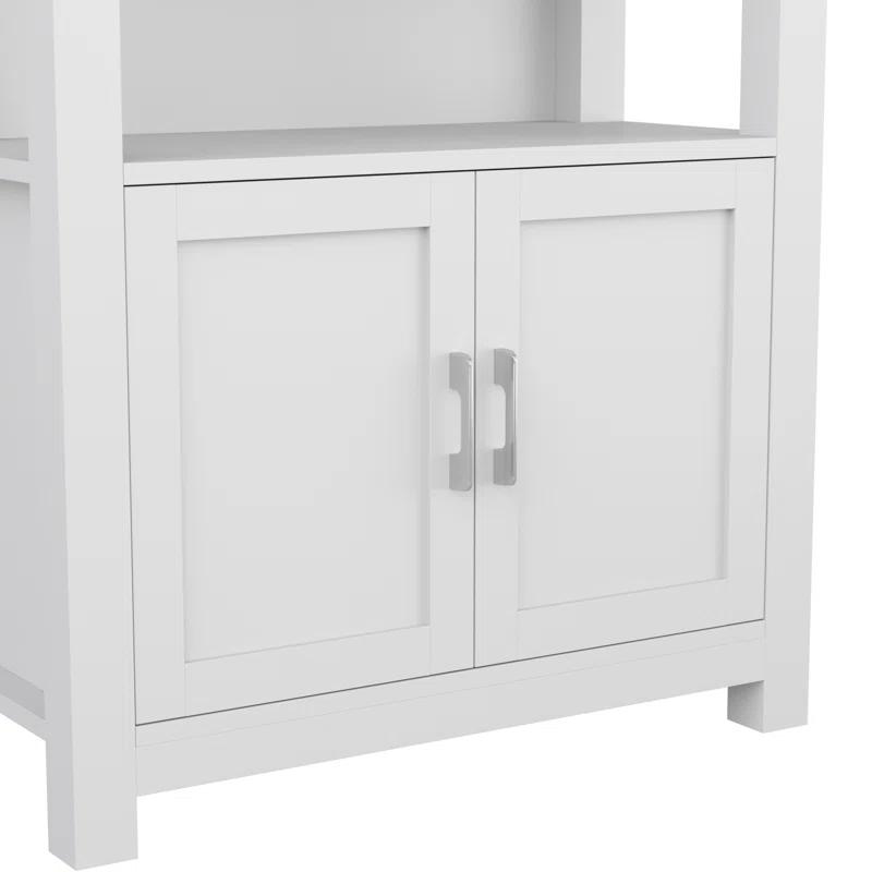 Martha Stewart Teague Martha Stewart 68" Shaker Bookcase with Storage Cabinet