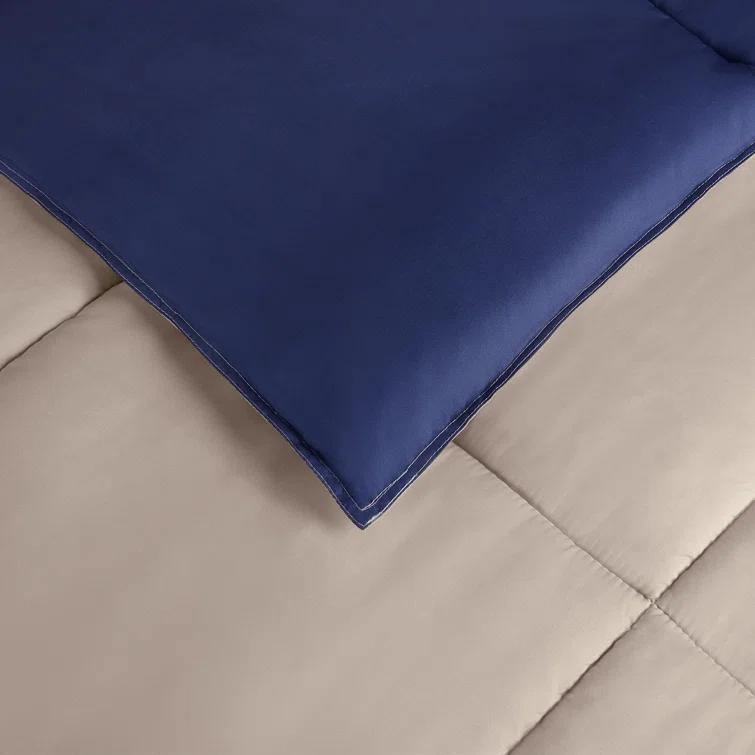 Serta Serta Simply Clean Microfiber Pleated 7 Piece Comforter Set