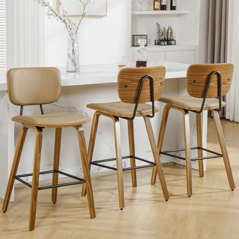 26" Upholstered Counter Height Bar Stools