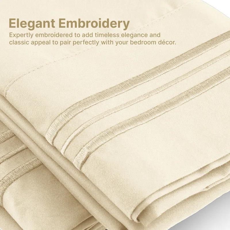 CGK Linens Soft Double Brushed Soft & Cooling Pillowcase - Set of 4
