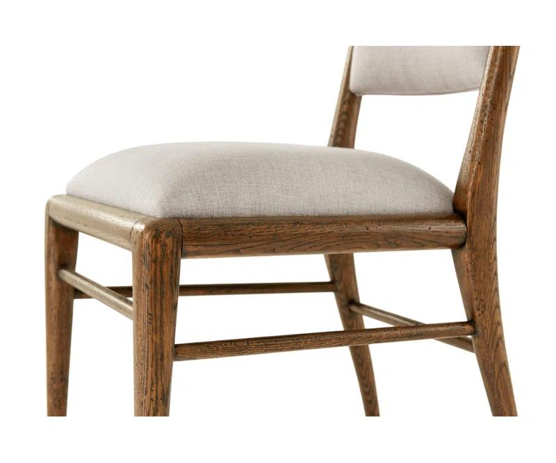 Nova 19.25'' H Upholstered Oak Side Chair