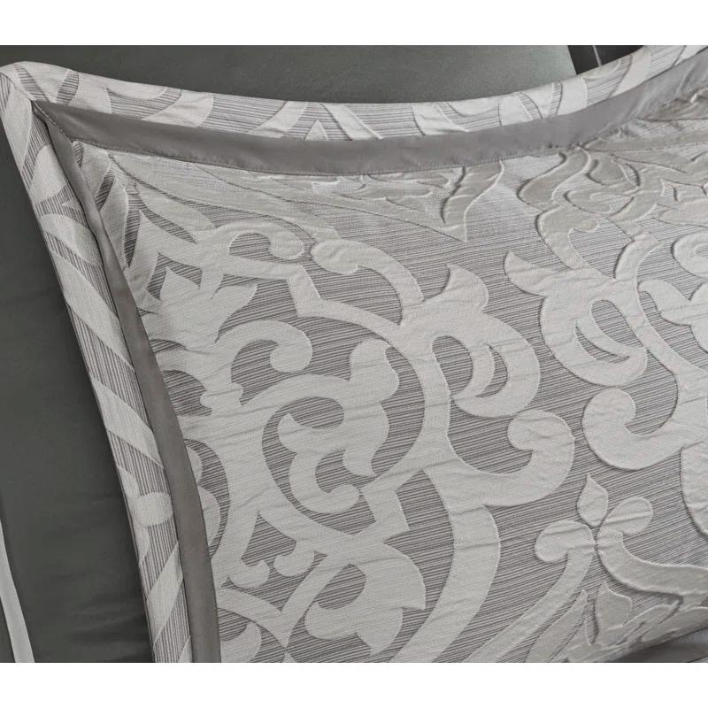 Madison Park Odette Jacquard 8 Piece Comforter Set