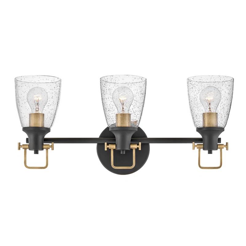 Easton 3-Light Dimmable Black Vanity light