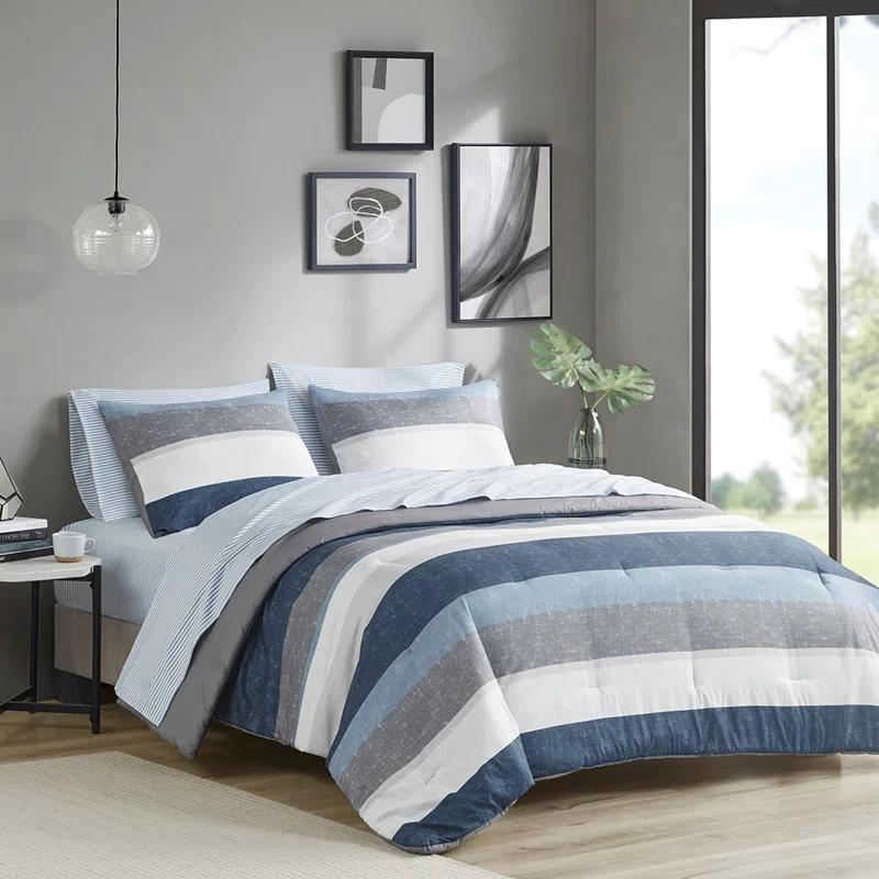 Madison Park Essentials Jaxon Comforter Set with Bed Sheets