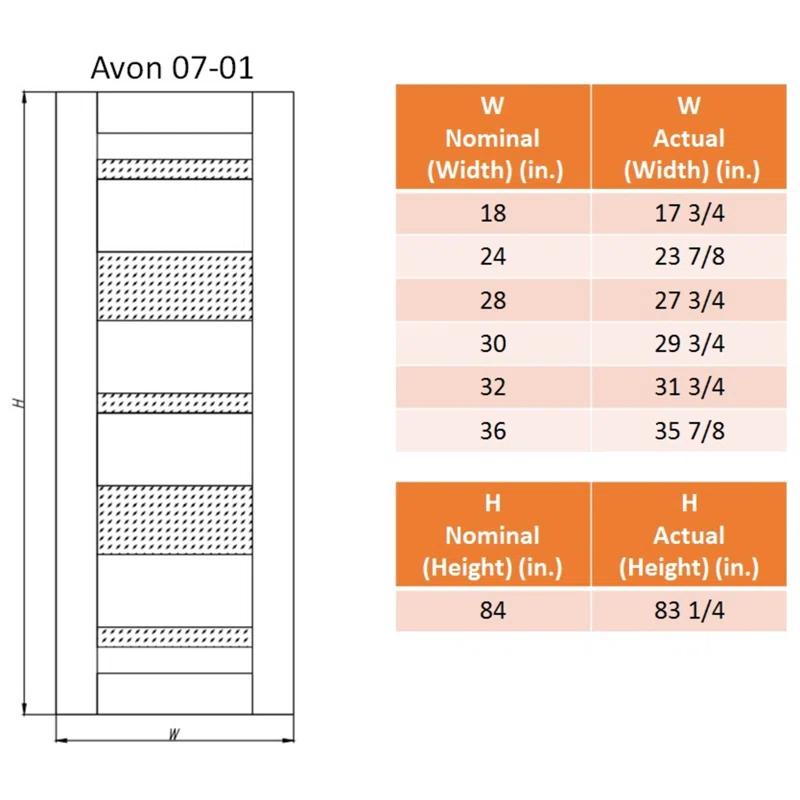Belldinni Avon Glass Solid Manufactured Wood Standard Door | Wayfair