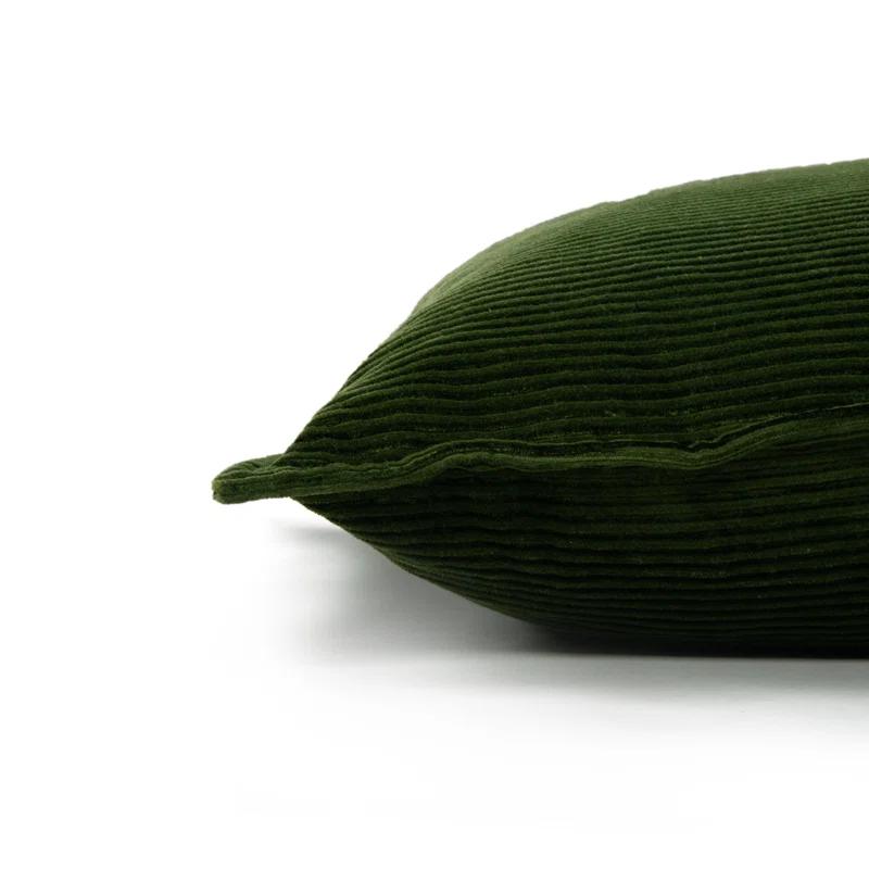 Textured Cotton Reversible Throw Pillow
